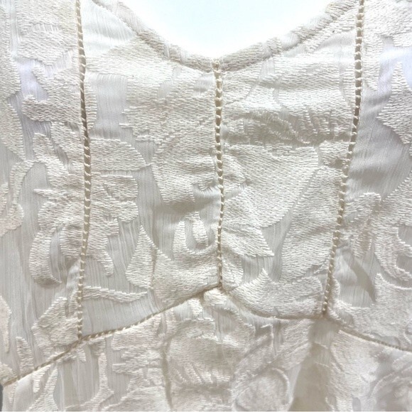 Anthropologie Vanessa Virginia lacework cotton blend top size small - Picture 4 of 7